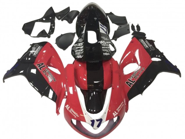 Billige Suzuki TL1000R Motorrad Verkleidung 1998-2003 - Rot Schwarz Rennen 17