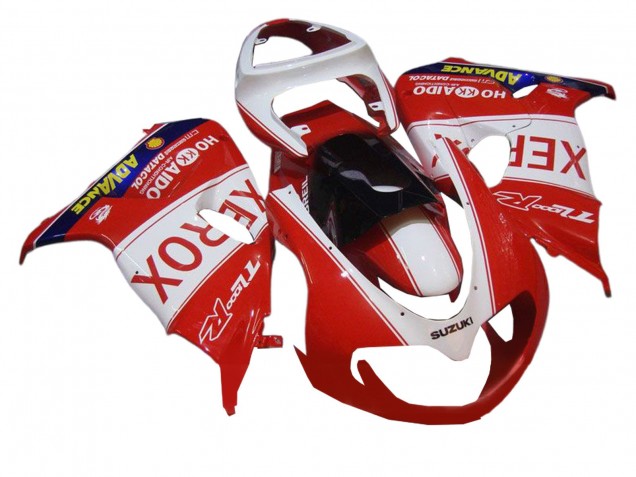 Billige Suzuki TL1000R Motorrad Verkleidung 1998-2003 - Weiss Rot Schwarz Xerox