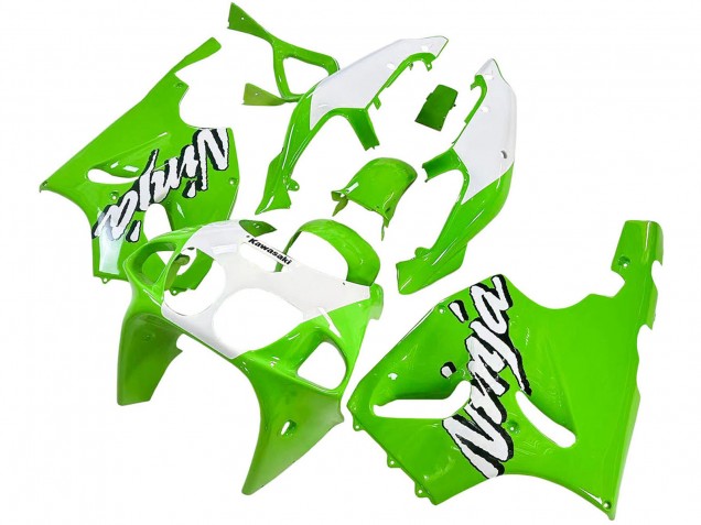 Billige Kawasaki ZX7R Motorrad Verkleidung 1996-2003 - Weiss Grun