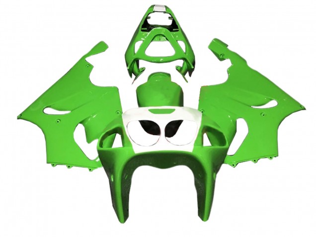 Billige Kawasaki ZX7R Motorrad Verkleidung 1996-2003 - Grun Weiss