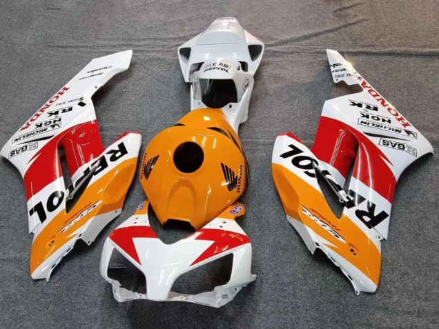 Billige Honda CBR1000RR Motorrad Verkleidung 2004-2005 - Weiss Orange Schwarz Rot Repsol