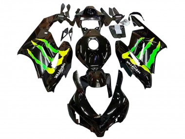 Billige Honda CBR1000RR Motorrad Verkleidung 2004-2005 - Glanzendes Schwarz Gelb Grun Monster