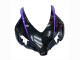 Billige Honda CBR1000RR Motorrad Verkleidung 2004-2005 - Glanzendes Schwarz Lila Streifen