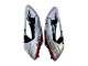 Billige Honda CBR1000RR Motorrad Verkleidung 2004-2005 - Silber Glanzendes Schwarz Rot Streifen