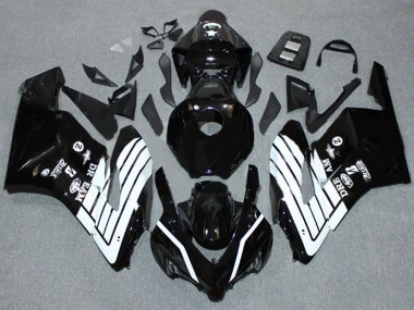 Billige Honda CBR1000RR Motorrad Verkleidung 2004-2005 - Glanzendes Schwarz Weiss