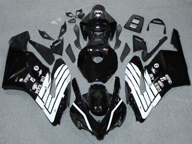 Billige Honda CBR1000RR Motorrad Verkleidung 2004-2005 - Glanzendes Schwarz Weiss