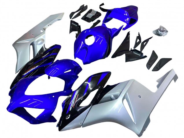 Billige Honda CBR1000RR Motorrad Verkleidung 2004-2005 - Silber Blau Glanzendes Schwarz