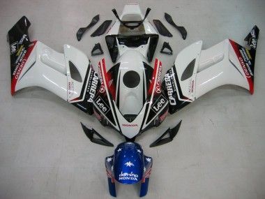 Billige Honda CBR1000RR Motorrad Verkleidung 2004-2005 - Weiss Blau Rot Glanzendes Schwarz Stern Carrera Lee