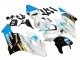 Billige Honda CBR1000RR Motorrad Verkleidung 2004-2005 - Weiss Hellblau Gelb Schwarz Konica Minolta