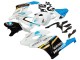 Billige Honda CBR1000RR Motorrad Verkleidung 2004-2005 - Weiss Hellblau Gelb Schwarz Konica Minolta