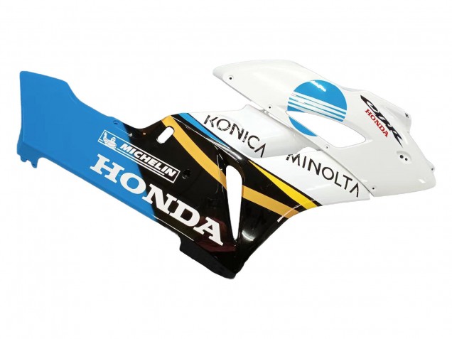Billige Honda CBR1000RR Motorrad Verkleidung 2004-2005 - Weiss Hellblau Gelb Schwarz Konica Minolta