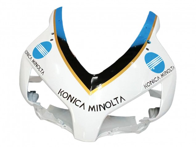 Billige Honda CBR1000RR Motorrad Verkleidung 2004-2005 - Weiss Hellblau Gelb Schwarz Konica Minolta