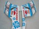Billige Honda CBR1000RR Motorrad Verkleidung 2004-2005 - Weiss Blau Schnee Nastro Azzurro 46