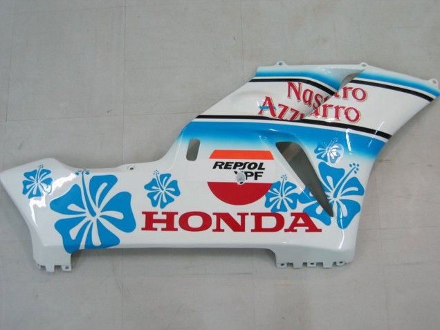 Billige Honda CBR1000RR Motorrad Verkleidung 2004-2005 - Weiss Blau Schnee Nastro Azzurro 46