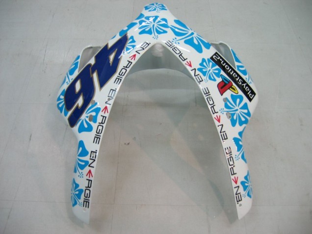 Billige Honda CBR1000RR Motorrad Verkleidung 2004-2005 - Weiss Blau Schnee Nastro Azzurro 46