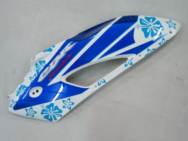 Billige Honda CBR1000RR Motorrad Verkleidung 2004-2005 - Weiss Blau Schnee Nastro Azzurro 46