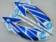 Billige Honda CBR1000RR Motorrad Verkleidung 2004-2005 - Weiss Blau Schnee Nastro Azzurro 46