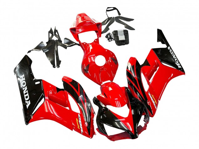 Billige Honda CBR1000RR Motorrad Verkleidung 2004-2005 - Rot Glanzendes Schwarz Rennen