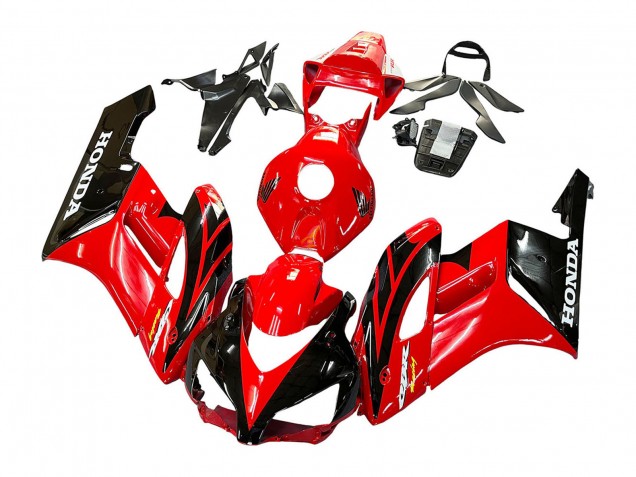 Billige Honda CBR1000RR Motorrad Verkleidung 2004-2005 - Rot Glanzendes Schwarz Rennen