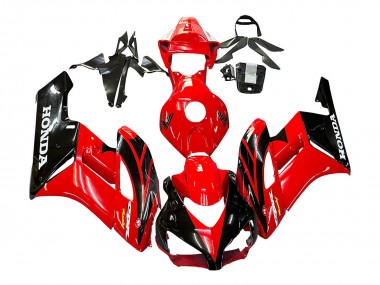Billige Honda CBR1000RR Motorrad Verkleidung 2004-2005 - Rot Glanzendes Schwarz Rennen