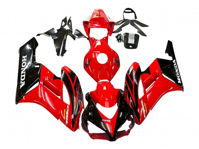 Billige Honda CBR1000RR Motorrad Verkleidung 2004-2005 - Rot Glanzendes Schwarz Rennen