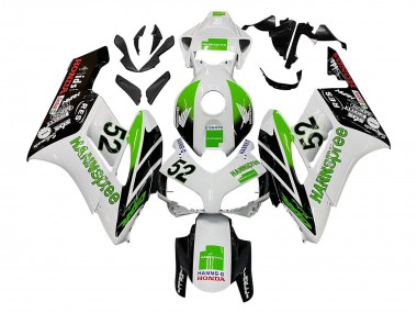 Billige Honda CBR1000RR Motorrad Verkleidung 2004-2005 - Weiss Grun Glanzendes Schwarz Hannspree 52