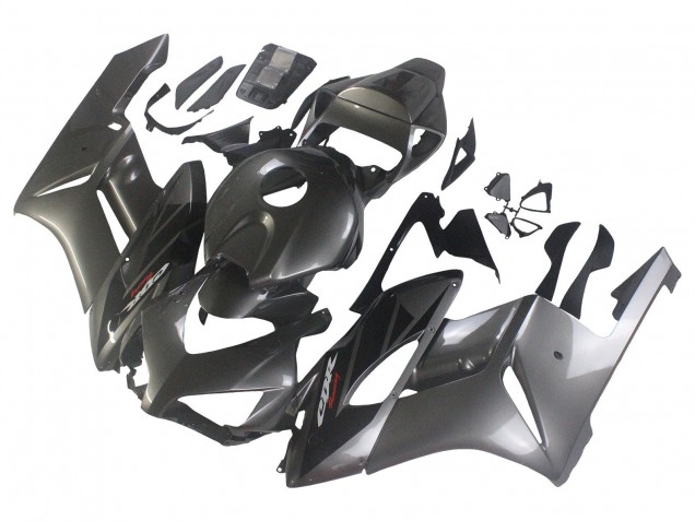 Billige Honda CBR1000RR Motorrad Verkleidung 2004-2005 - Glanzendes Grau Glanzendes Schwarz
