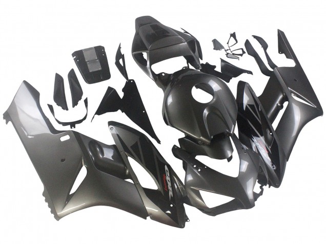 Billige Honda CBR1000RR Motorrad Verkleidung 2004-2005 - Glanzendes Grau Glanzendes Schwarz