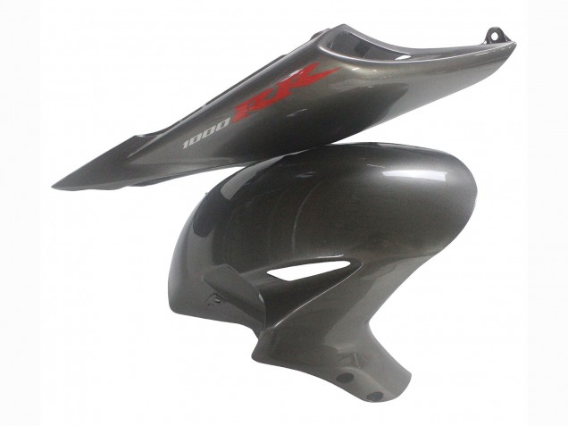 Billige Honda CBR1000RR Motorrad Verkleidung 2004-2005 - Glanzendes Grau Glanzendes Schwarz