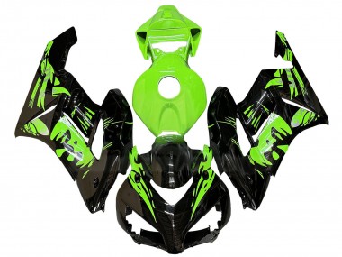 Billige Honda CBR1000RR Motorrad Verkleidung 2004-2005 - Grun Glanzendes Schwarz