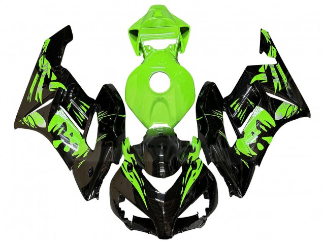 Billige Honda CBR1000RR Motorrad Verkleidung 2004-2005 - Grun Glanzendes Schwarz