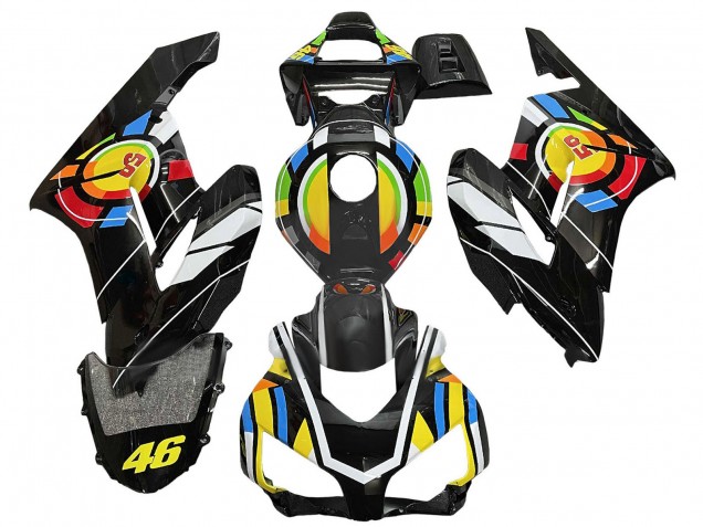 Billige Honda CBR1000RR Motorrad Verkleidung 2004-2005 - Gelb Blau Rot Glanzendes Schwarz Farbrad 46