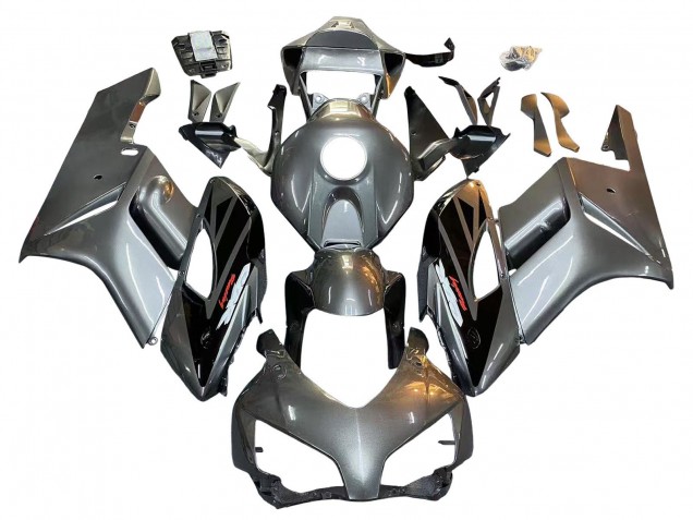 Billige Honda CBR1000RR Motorrad Verkleidung 2004-2005 - Silber Glanzendes Schwarz
