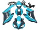 Billige Honda CBR1000RR Motorrad Verkleidung 2004-2005 - Hellblau Glanzendes Schwarz