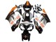 Billige Honda CBR1000RR Motorrad Verkleidung 2004-2005 - Orange Silber Glanzendes Schwarz Repsol