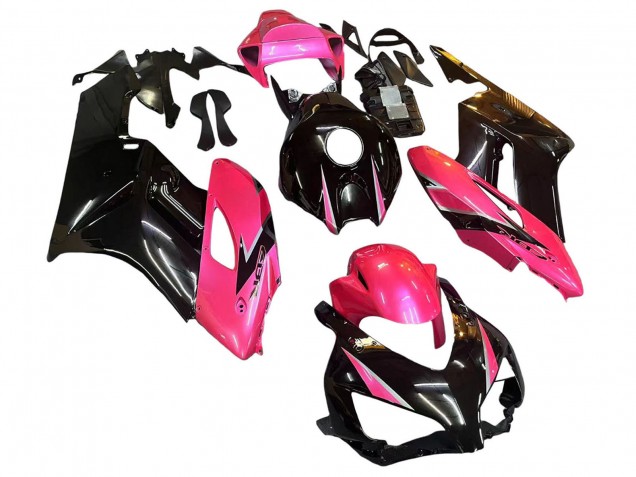 Billige Honda CBR1000RR Motorrad Verkleidung 2004-2005 - Rosa Glanzendes Schwarz