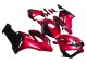 Billige Honda CBR1000RR Motorrad Verkleidung 2004-2005 - Rot Glanzendes Schwarz Streifen