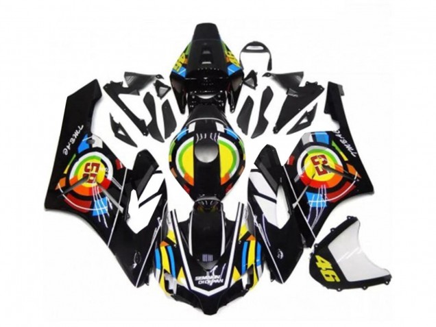 Billige Honda CBR1000RR Motorrad Verkleidung 2004-2005 - Glanzendes Schwarz Gelb Grun Rot 46