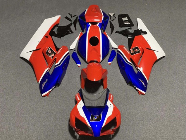 Billige Honda CBR1000RR Motorrad Verkleidung 2004-2005 - Weiss Rot Blau 6