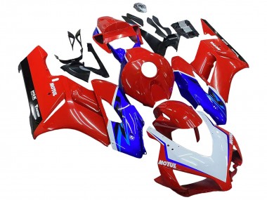 Billige Honda CBR1000RR Motorrad Verkleidung 2004-2005 - Rot Blau Weiss Schwarz Motul