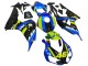 Billige Honda CBR1000RR Motorrad Verkleidung 2006-2007 - Blau Fluoreszierendes Grun Glanzendes Schwarz Hai 46
