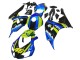 Billige Honda CBR1000RR Motorrad Verkleidung 2006-2007 - Blau Fluoreszierendes Grun Glanzendes Schwarz Hai 46