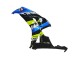 Billige Honda CBR1000RR Motorrad Verkleidung 2006-2007 - Blau Fluoreszierendes Grun Glanzendes Schwarz Hai 46