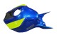 Billige Honda CBR1000RR Motorrad Verkleidung 2006-2007 - Blau Fluoreszierendes Grun Glanzendes Schwarz Hai 46