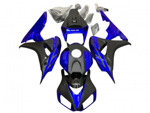 Billige Honda CBR1000RR Motorrad Verkleidung 2006-2007 - Blau Matt Schwarz