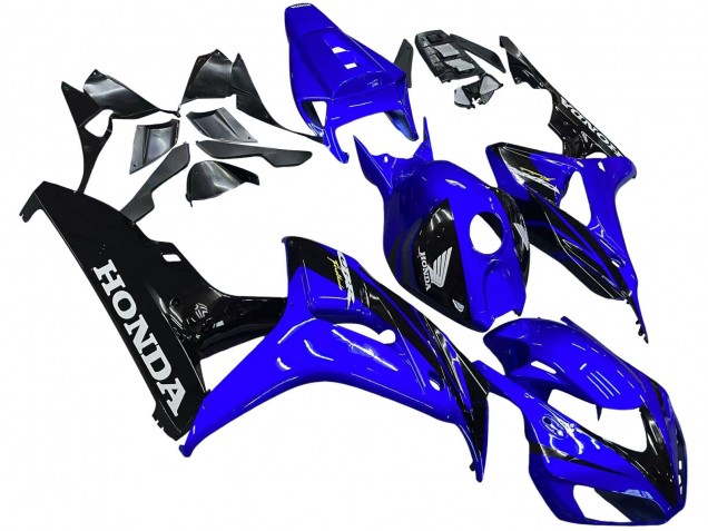 Billige Honda CBR1000RR Motorrad Verkleidung 2006-2007 - Blau Glanzendes Schwarz