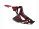 Billige Honda CBR1000RR Motorrad Verkleidung 2006-2007 - Glanzendes Schwarz Rot Flamme