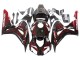 Billige Honda CBR1000RR Motorrad Verkleidung 2006-2007 - Glanzendes Schwarz Rot Flamme
