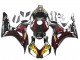 Billige Honda CBR1000RR Motorrad Verkleidung 2006-2007 - Glanzendes Schwarz Gelb Rot Flamme
