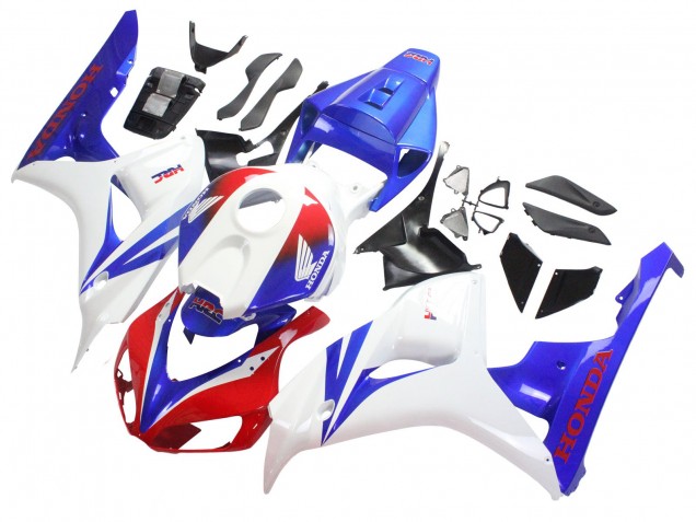 Billige Honda CBR1000RR Motorrad Verkleidung 2006-2007 - Weiss Rot Blau HRC